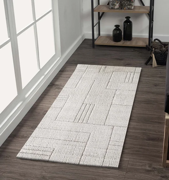 Dune Geometric Runner Beige