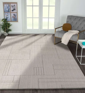 Dune Geometric Carpet Beige
