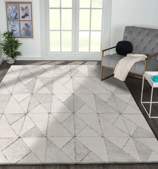 Dune Geometric Carpet Cream