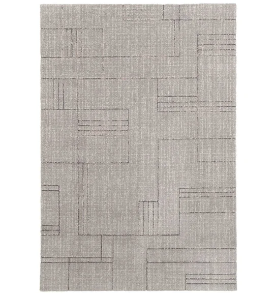 Dune Geometric Carpet Grey