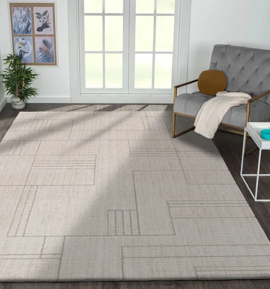 Dune Geometric Carpet Beige