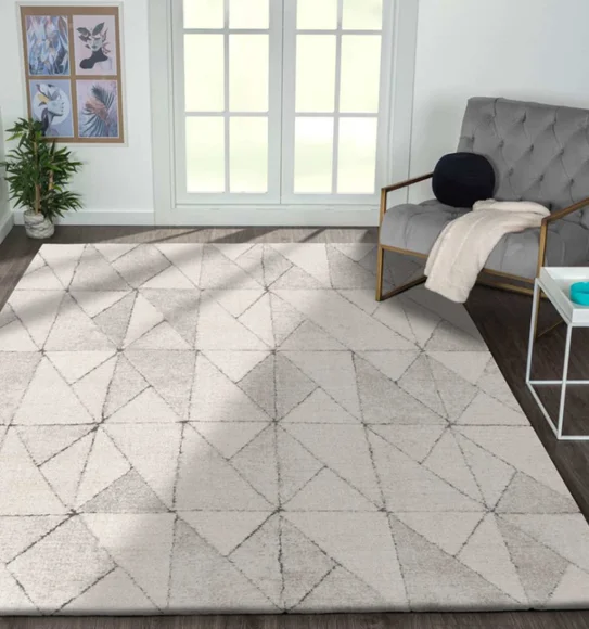 Dune Geometric Carpet Cream