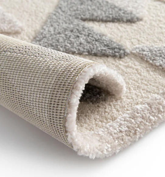 Cocoon Super Soft Geometric Carpet Cream