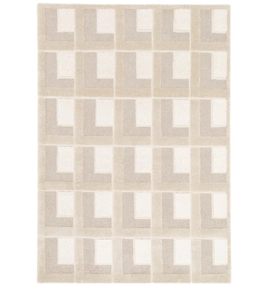 Cocoon Geometric Carpet Beige