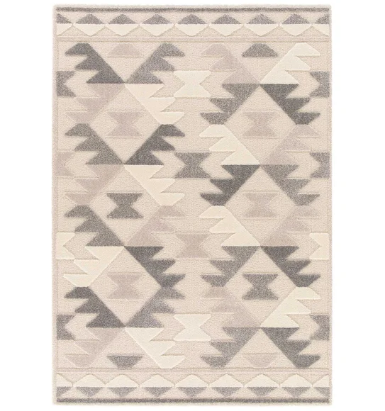 Cocoon Super Soft Geometric Carpet Cream
