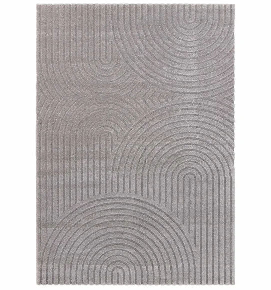 Cocoon Geometric Carpet Grey