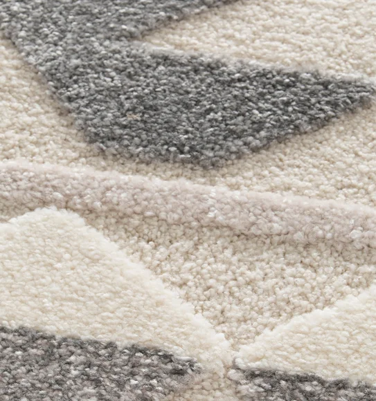 Cocoon Super Soft Geometric Carpet Cream