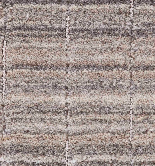 Milange 2 Striped Carpet Beige