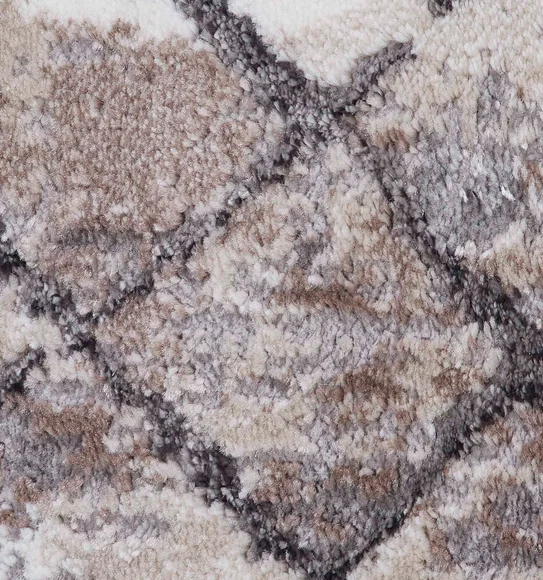 Norway Abstract Runner Grey and Brown