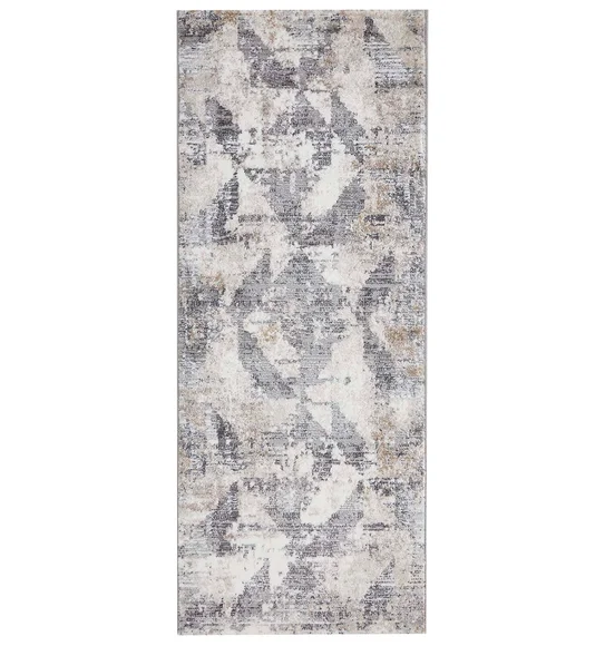 Norway Abstract Runner Grey and Beige