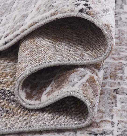 Norway Abstract Carpet Beige and Charcoal