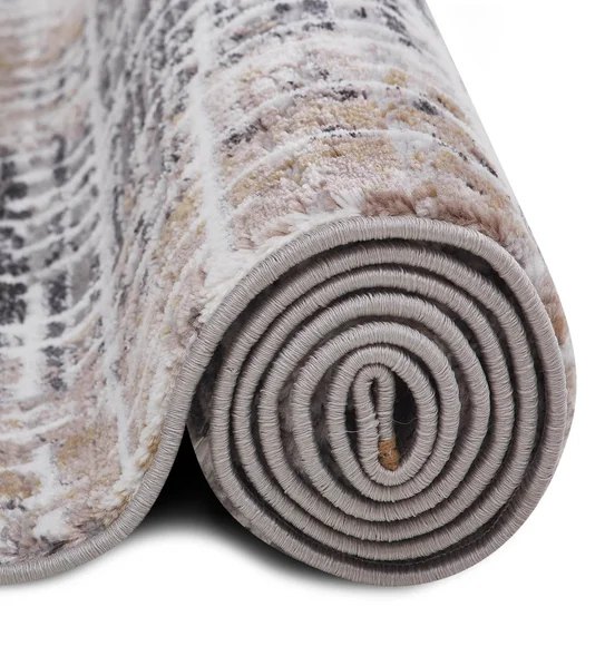 Norway Abstract Carpet Beige and Charcoal