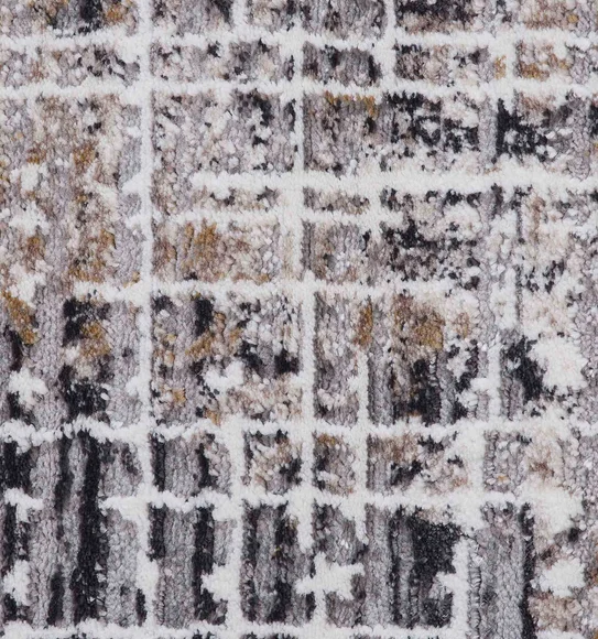 Norway Abstract Carpet Beige and Charcoal