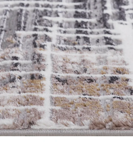 Norway Abstract Carpet Beige and Charcoal