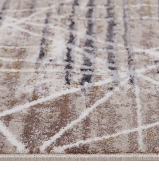 Norway Abstract Carpet Beige and Grey