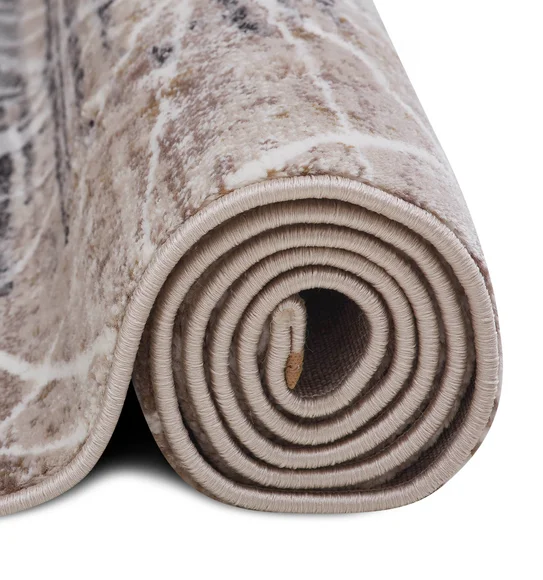 Norway Abstract Carpet Beige and Grey