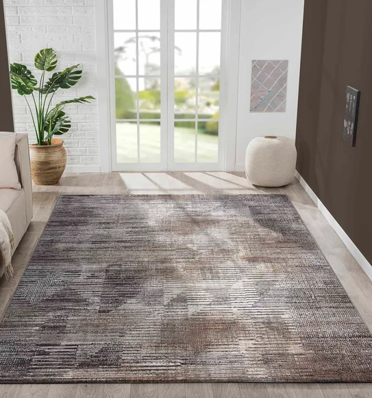 Norway Abstract Carpet Brown and D.Grey