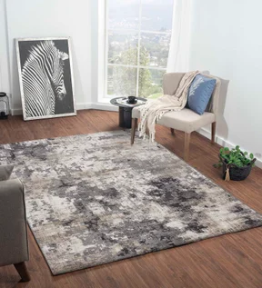 Norway Abstract Carpet Grey