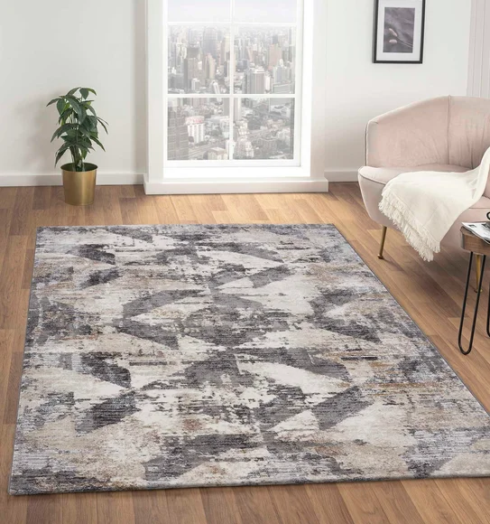 Norway Abstract Carpet Grey and Beige
