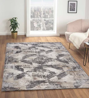 Norway Abstract Carpet Grey and Beige