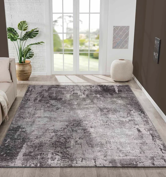Norway Abstract Carpet Charcoal and Cream