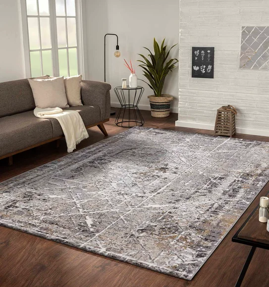 Norway Abstract Carpet Cream and Brown