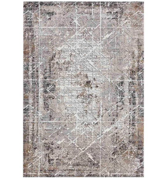 Norway Abstract Carpet Cream and Brown
