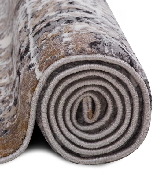 Norway Abstract Carpet Cream and Brown