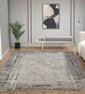 Sweden Abstract Carpet Cream and Grey