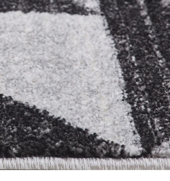 Kristy Geometric Runner Charcoal