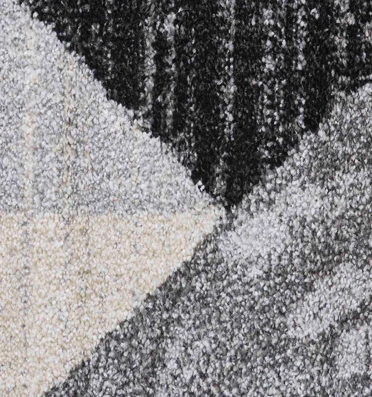 Kristy Geometric Runner Charcoal