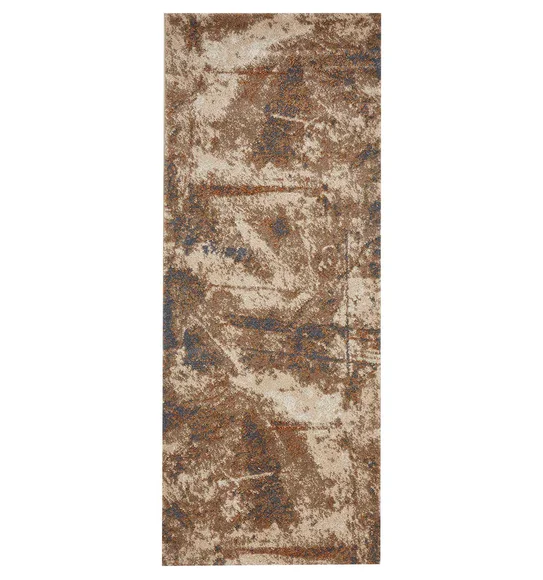 Kristy Abstract Runner Brown Beige
