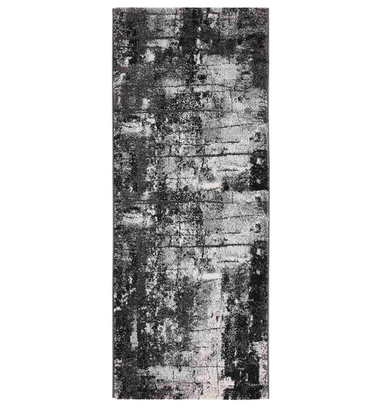 Malaga Abstract Runner Grey Cream