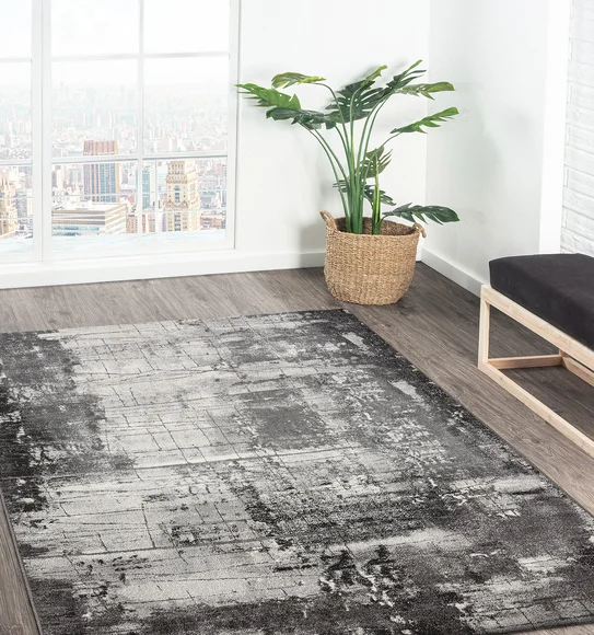 Malaga Abstract Carpet Grey Cream