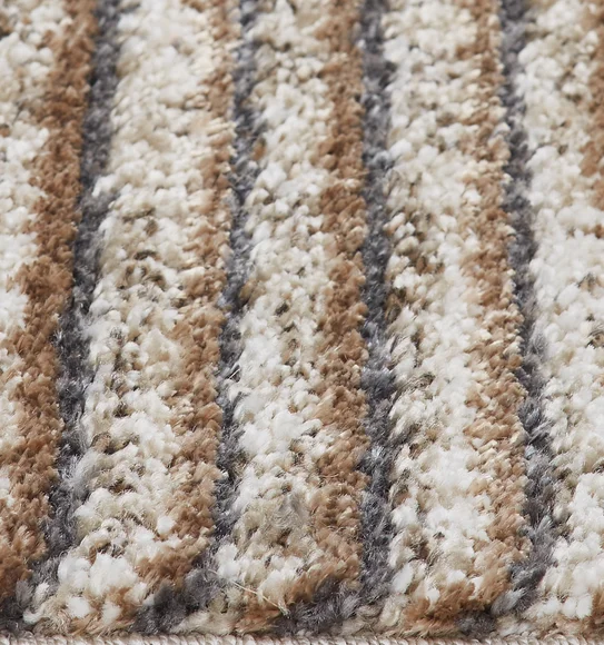 Malaga Geometric Carpet L.Brown