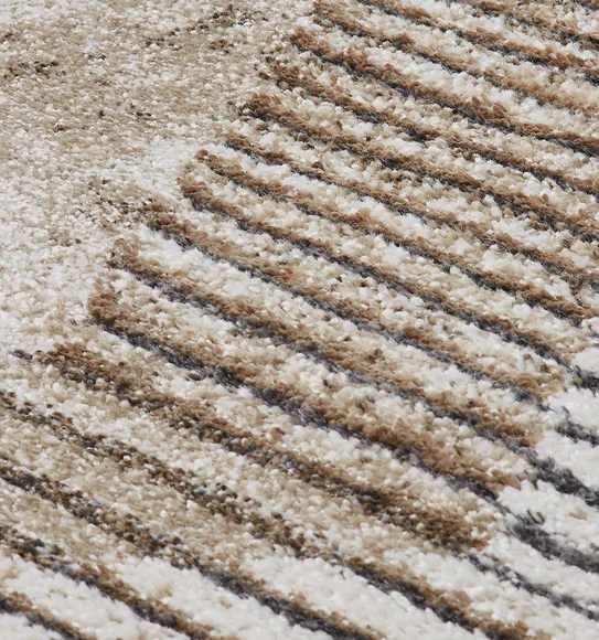 Malaga Geometric Carpet L.Brown