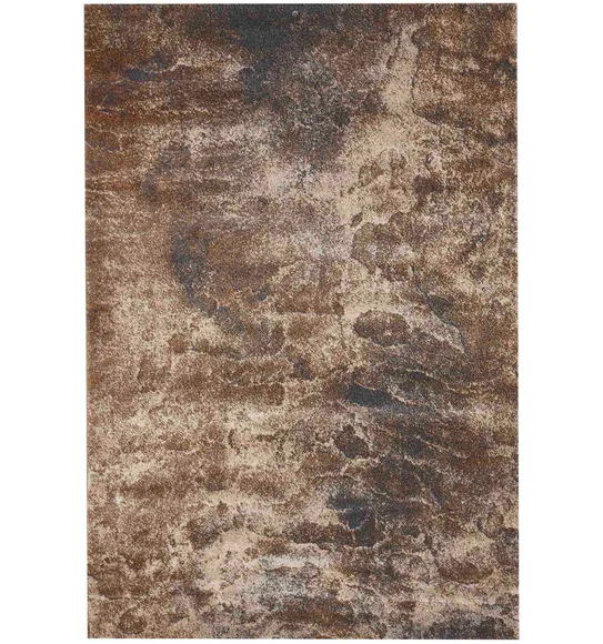 Omaxe Abstract Carpet Brown and L.Beige