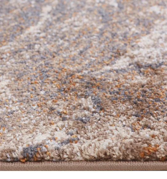 Omaxe Abstract Carpet Brown and L.Beige
