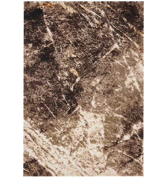Omaxe Abstract Carpet D.Brown and Beige