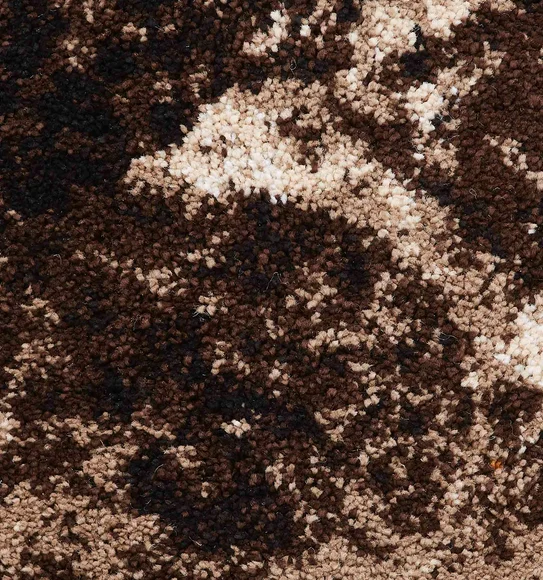 Omaxe Abstract Carpet D.Brown and Beige