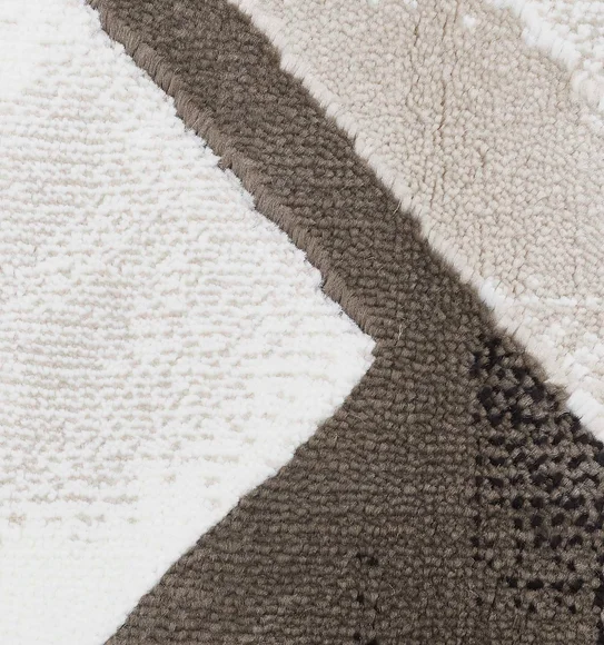 Flamme Geometric Carpet Brown Beige