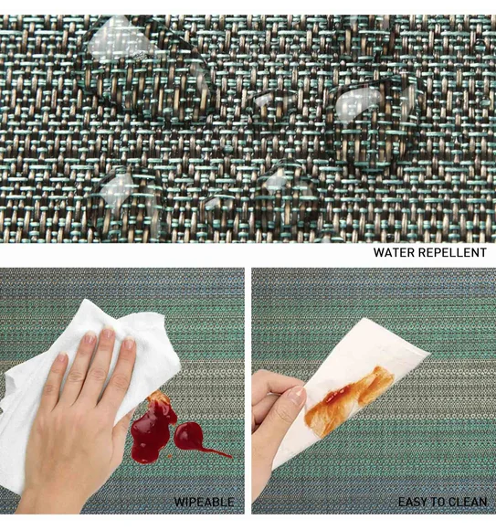 Avono Maze Mat Heat Resistant Table Mat Green and Grey