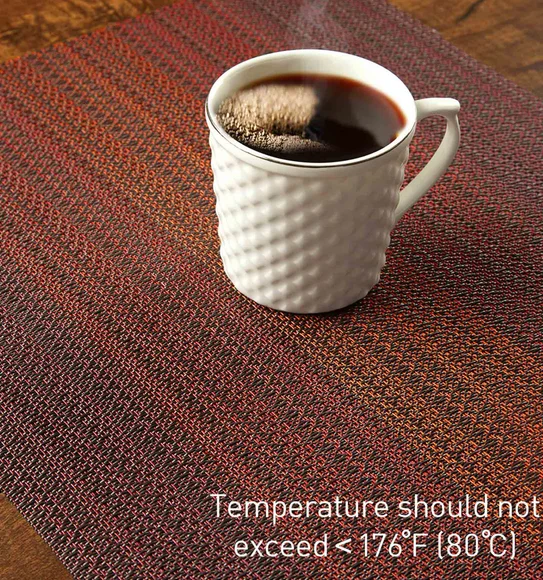 Avono Maze Mat Heat Resistant Table Mat Rust