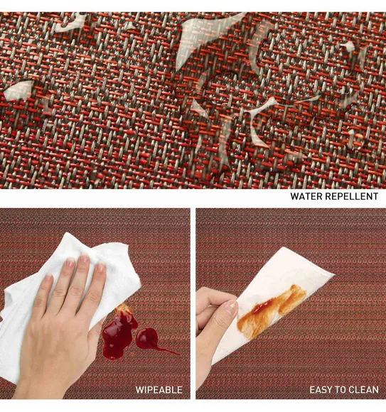 Avono Maze Mat Heat Resistant Table Mat Rust