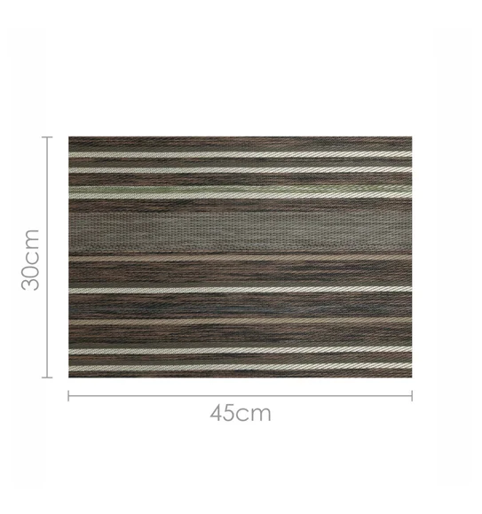 Avono Maze Mat Heat Resistant Table Mat Brown and Olive