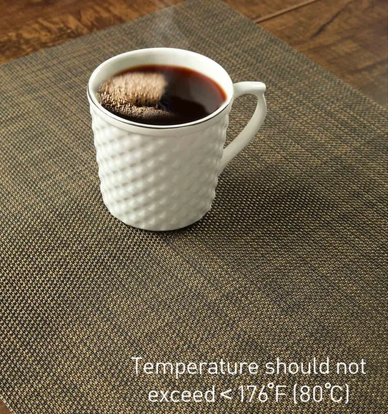 Avono Maze Mat Heat Resistant Table Mat Golden Black