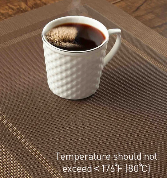 Avono Maze Mat Heat Resistant Table Mat L.Brown