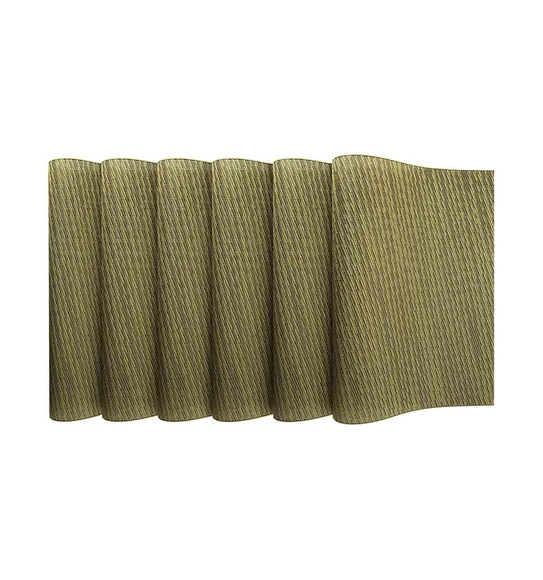 Avono Maze Mat Heat Resistant Table Mat Golden and Black