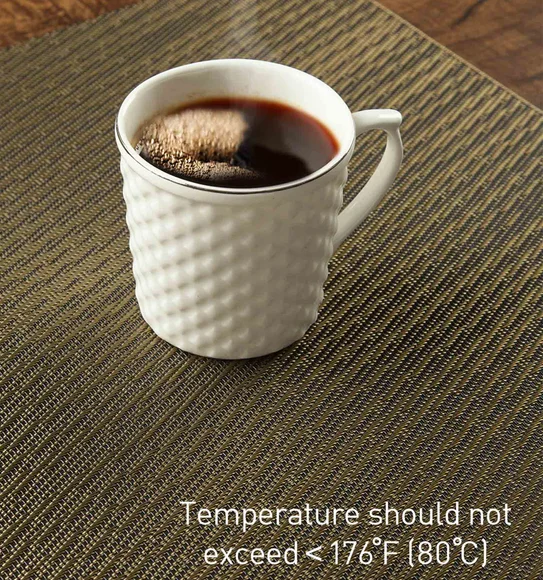 Avono Maze Mat Heat Resistant Table Mat Golden and Black