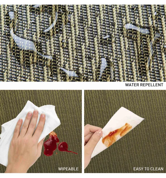Avono Maze Mat Heat Resistant Table Mat Golden and Black